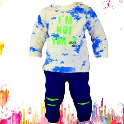 Alege haine bebe. Set bluza si pantaloni