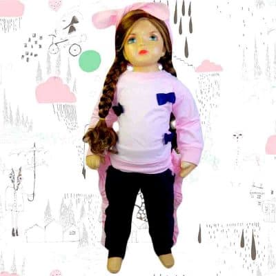 Haine fete. Set bluza, pantaloni, bentita