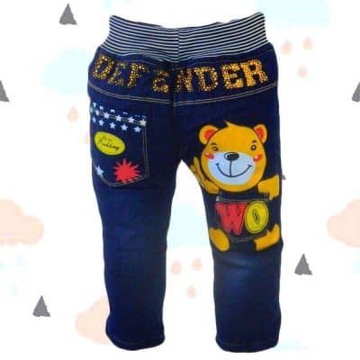 Haine online pentru copii. Blugi dublati grosi