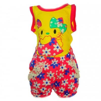 Set pentru bebelusi, tricou cu pantaloni scurti