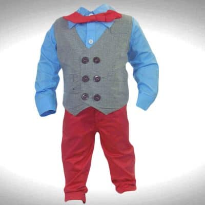 Hainute copii, compleu vesta, pantaloni, camasa