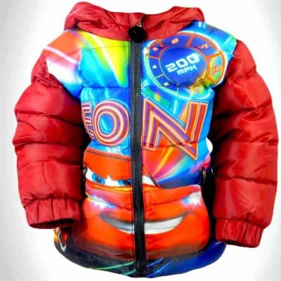 Haine groase pentru copii. Geaca iarna Cars