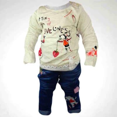 Imbracaminte fete, set blugi si bluza