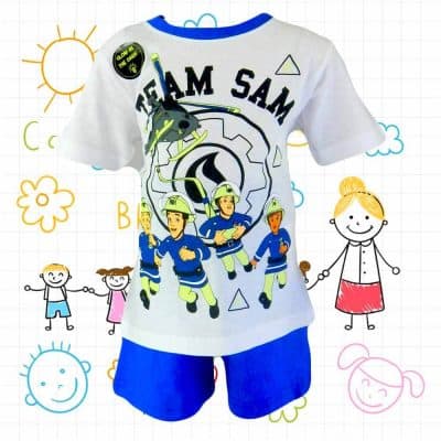 Haine copii. Compleu vara baieti Pompierul Sam
