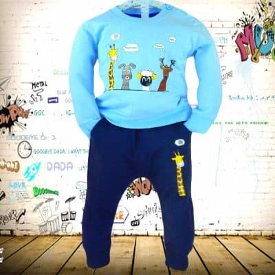 Haine copii. Trening baieti cu animale