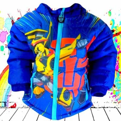 Haine de iarna copii. Geaca baieti Transformers