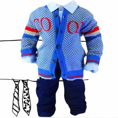 Costum baieti. Set cu pantalonii visini