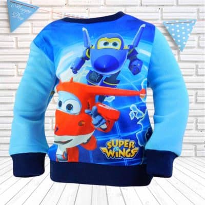 Bluze de baieti. Bluza groasa Super Wing