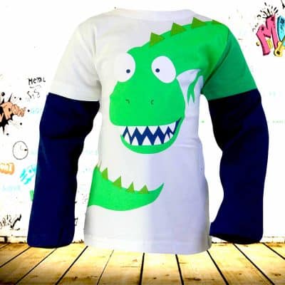 Bluza baieti cu Dinozaur. Haine copii ieftine