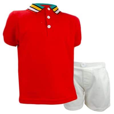 Set baieti cu tricou si pantaloni scurti