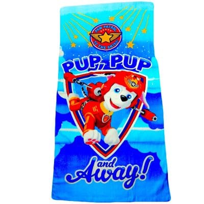 Prosop de plaja pentru baieti cu Patrula Catelusilor