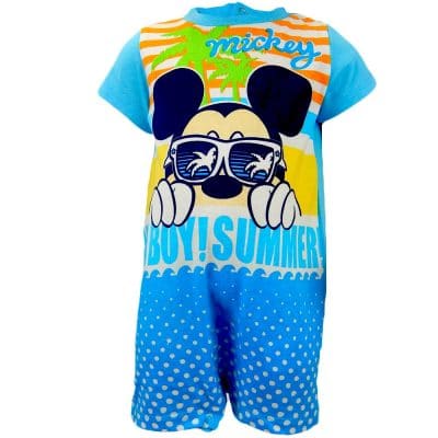 Salopete de vara bebelusi baieti Mickey Mouse