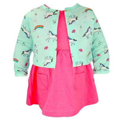 Set pentru fetite bebelusi Unicorn