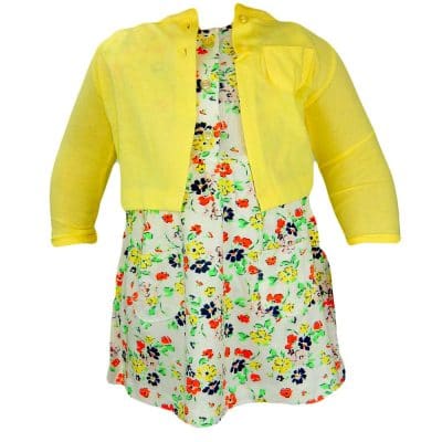 Set pentru fete bebelusi cu flori