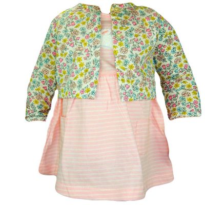 Rochita si cardigan pentru bebe fetite