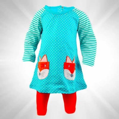 Set bluza si colanti pentru fete.